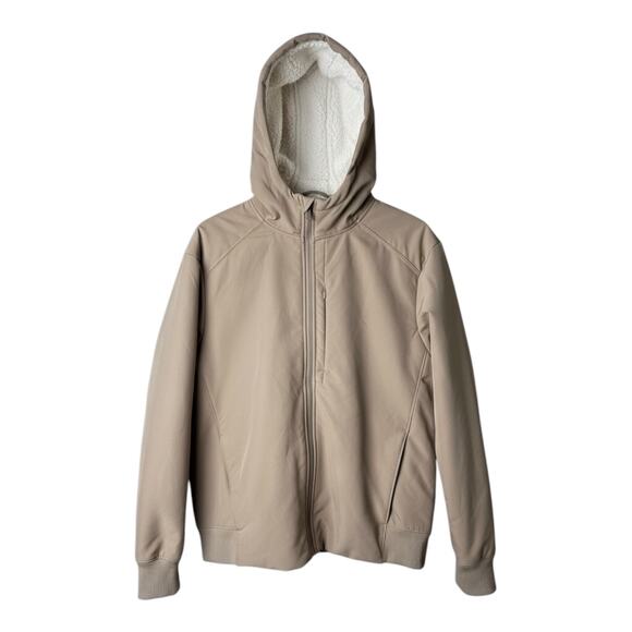 Men's Soft Shell Fleece Jacket - All In Motion™ Tan M - Picture 1 of 2